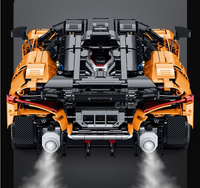 Nouvelle voiture de sport télécommandée McLaren W1 10650, modèle de blocs de construction à assembler de haute difficulté