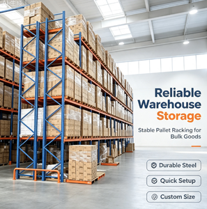 Heavy Duty Industrial Steel Garage Shelving Unit Pallet <b>Racking</b> Corrosion Protection for Workshop Warehouse Use Metal <b>Storage</b> - Product Image 4