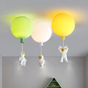 Lustres nordiques, luminaires de plafond pour chambre à coucher, lampe suspendue pour chambre à coucher avec astronaute, ballon, contes de fées pour garçons et filles - Product Image 5
