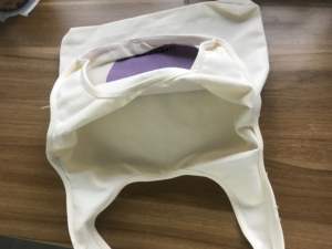 กระเป๋าผ้าสะพายไหล่ลายทางพิมพ์ลายผ้าแคนวาสแบบใช้ซ้ำได้ เป็นมิตรกับสิ่งแวดล้อม พร้อมโลโก้สั่งทำพิเศษ - Product Image 6