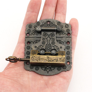 Chengyu A070 Chinese Style Brass Lock For Jewelry Box Camphor Wood Chest Durable Copper Alloy <b>Panel</b> Lock With Regular <b>Key</b> - Product Image 4