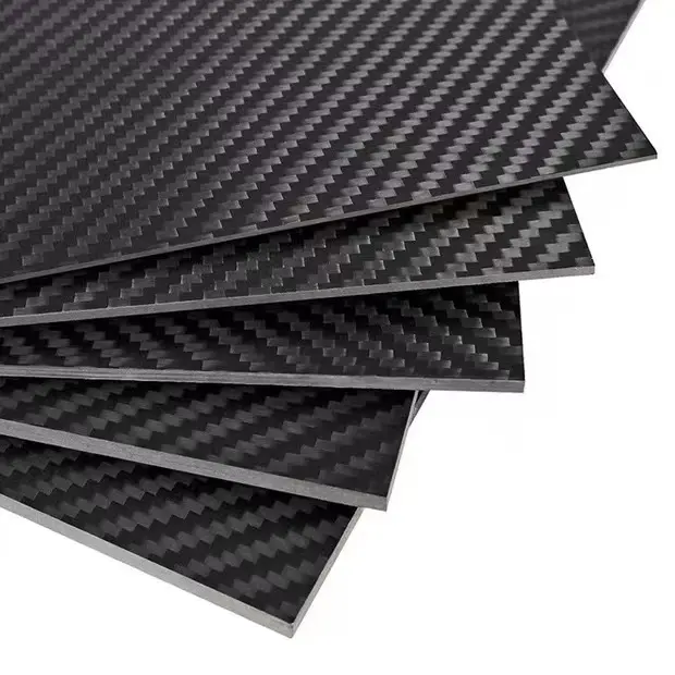 Folha laminada de fibra de carbono para corte de chapa de fibra de carbono T300 personalizada de qualidade superior