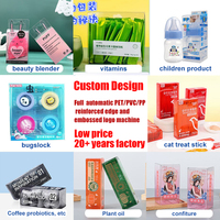 Boîtes cadeaux personnalisées, petites boîtes carrées en PVC pour fête, boîtes transparentes, contenants artisanaux