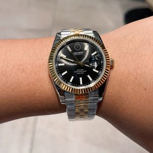 Montre-bracelet en acier inoxydable avec verre saphir lumineux de qualité supérieure, mouvement automatique 3235, montres mécaniques pour hommes, 40 mm - Product Image 3