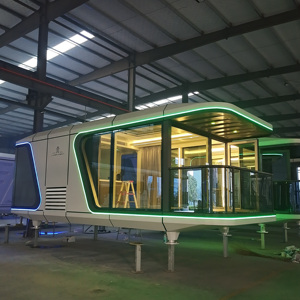<span class=keywords><strong>Maison</strong></span>-conteneur modulaire autonome intelligente, moderne, avec accès à l'<span class=keywords><strong>eau</strong></span> et à l'électricité, pour séjour, camping et type cabine Apple, pour parcs - Product Image 2