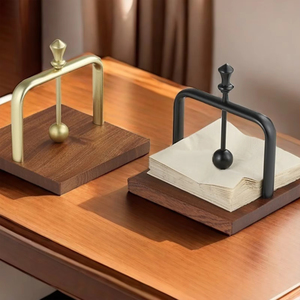 Wholesale Solid Wood Napkin Holder Restaurant Tissue Box Cafe <b>Tabletop</b> Dispenser Hotel Desktop Organizer Decorative <b>Storage</b> - Product Image 5