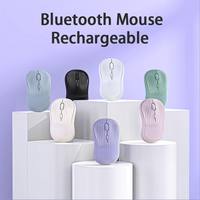 Ratón Inalámbrico Recargable Bluetooth de Modo Dual al por Mayor, Ratón Silencioso de Oficina de 1600DPI para Computadora Portátil, Tableta, PC