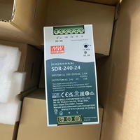 Alimentation à découpage sur rail DIN Mean Well SDR-240-24 240W 24V 10A avec PFC actif pour contrôle d'automatisation HMI PLC