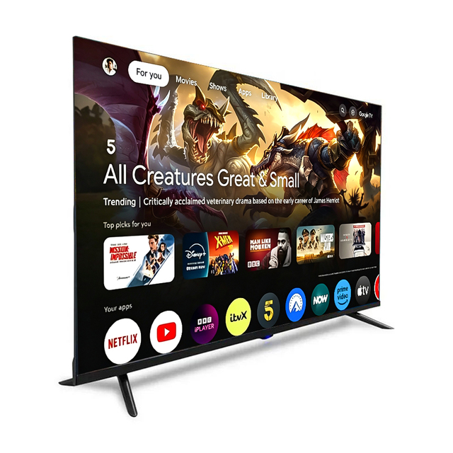 OEM Customizable 85-Inch Android Smart QLED TV 4K Television with 24 32 40 43 50 55 60 65 75 85 100 110 Inch Normal TV Smart Tvs