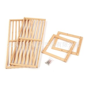 Custom <b>shoe</b> rack, small solid wood multi-layer simple dustproof doorway economical household bamboo <b>space</b>-<b>saving</b> <b>storage</b> rack - Product Image 3