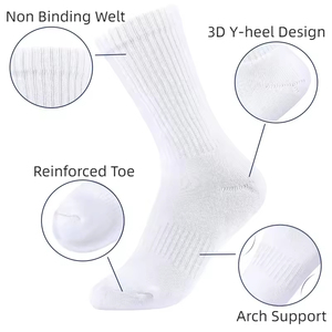 Chaussettes de sport avec logo imprimé en 3D sur mesure – Chaussettes en coton de haute qualité pour hommes – Emballages directement de l'usine - Product Image 2