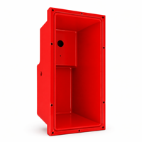 Cache de protection en aluminium usiné CNC et thermolaqué pour compartiment de navire de transport, boîtier de boîte de jonction d'instruments marins avec bride