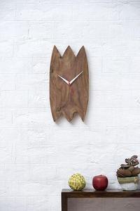 Horloge murale en bois artisanale de qualité supérieure pour la décoration du salon, horloge décorative silencieuse sans tic-tac pour la maison, le bureau et les cadeaux - Product Image 2