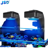 Lampe d'aquarium JSD Reef WIFI Bluetooth à spectre complet pour coraux 60-170W avec support et adaptateur 24V, sans scintillement, pour aquarium d'eau salée