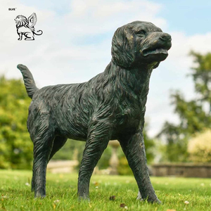 Estatua <span class=keywords><strong>de</strong></span> Perro <span class=keywords><strong>Labrador</strong></span> Sentado <span class=keywords><strong>de</strong></span> Tamaño Real para Jardín, Parque o Patio, Escultura <span class=keywords><strong>de</strong></span> Perro <span class=keywords><strong>de</strong></span> Bronce BLVE - Product Image 5