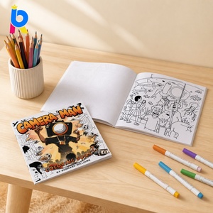 <span class=keywords><strong>Livre</strong></span> de coloriage <span class=keywords><strong>magique</strong></span> à <span class=keywords><strong>l</strong></span>'eau portable DIY personnalisé avec pinceau pour enfants - Product Image 1