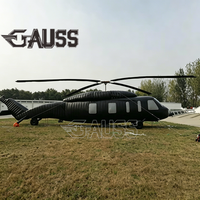 Vente chaude usine : Hélicoptère gonflable durable à l'échelle 1:1 / Avion gonflable publicitaire / Réplique gonflable de chasseur grand format OEM