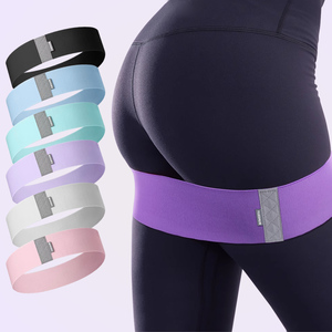 Op Maat Bedrukte Katoenen Stof Gym Workout Yoga Bandjes Lange Fitness Weerstand Oefenlus Set Voor Sportgebruik - Product Image 3