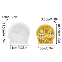 Nouvelles Moules à Bougies DIY Islamiques Faits Maison, Moules en Silicone pour Bougies en Forme de Mosquée et de Château, Décorations en Plâtre
