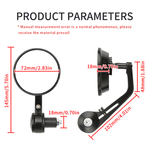 Vente en gros Refit Retro Accessoire Petit Rond Rétroviseur E-bike Scooter Pièces Universelles <span class=keywords><strong>de</strong></span> Rétroviseurs <span class=keywords><strong>de</strong></span> <span class=keywords><strong>Guidon</strong></span> <span class=keywords><strong>de</strong></span> Moto - Product Image 2