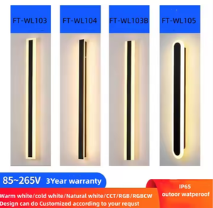 110V 220V moderna esterno esterno striscia lineare lampada da <span class=keywords><strong>parete</strong></span> 3000K 6000K 4000k caldo bianco giardino applique lungo <span class=keywords><strong>LED</strong></span> - Product Image 5