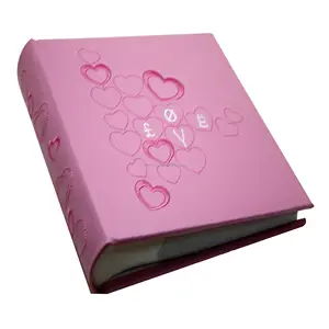 Factory Self Mount Cardboard Pink Photo Album Pages for Customized Photos