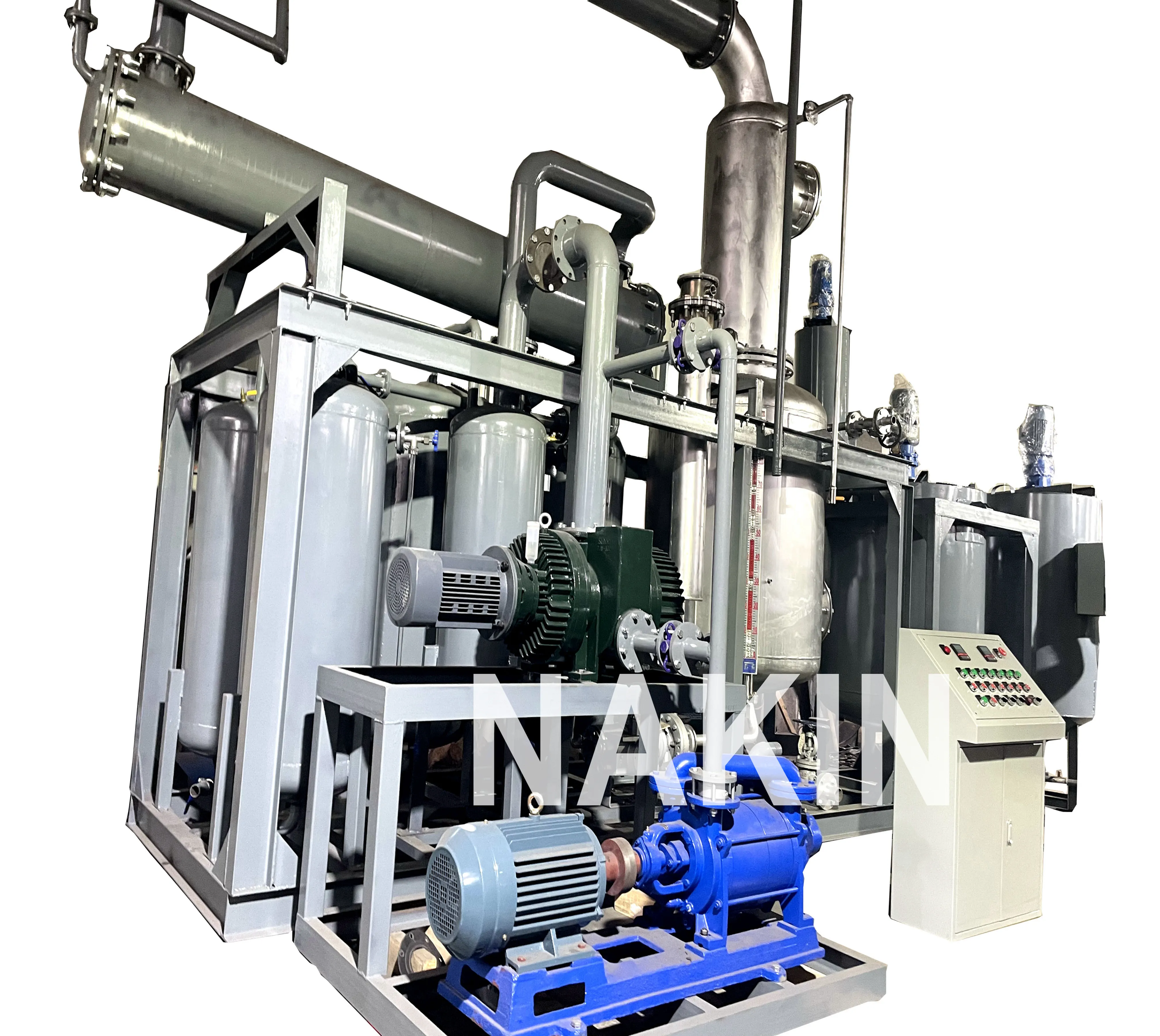 1 Ton Per Day JZC Series Vacuum Waste Engine Oil Distillation To Refine Black Oil