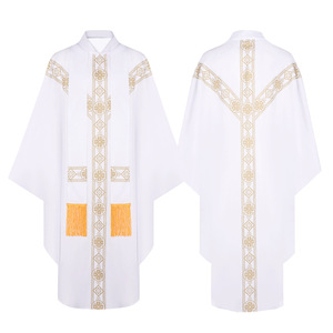 Nouvelle Chasuble de Célébrant Prêtre 2025, Robe de Messe Catholique Avec Gland, Vêtement Liturgique pour Clergé - Product Image 3