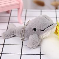 Porte-clés en peluche Baleine Beluga Mignonne de Dessin Animé, Breloques de Sac à Dos, Petites Poupées en Peluche Baleine Douces, Accessoires Porte-clés, Cadeau en Gros