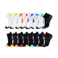 Chaussettes de compression pour hommes, personnalisées, à coupe basse, avec logo personnalisé, pour la course à pied, vente en gros OEM