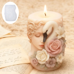 Molde de Silicona para Velas Aromáticas TangChu Swan Girl, para Velas Perfumadas de Colección, Decoración de Hogar de Lujo y Exhibición Artística - Product Image 3