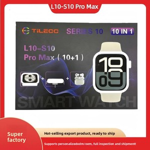 Reloj Inteligente <span class=keywords><strong>L10</strong></span>-S10 <span class=keywords><strong>Pro</strong></span> Max Square, Silicona, Resistente al Agua, Monitor de Ritmo Cardíaco, Siete Correas, Modelo Privado, Comercio Exterior, Popular - Product Image 2