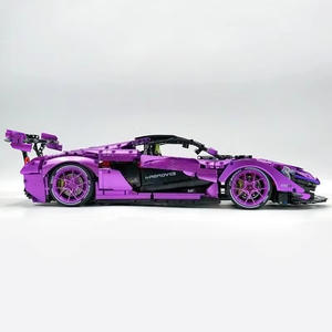 Guli 10617 McLaren P1 Supercar 1:8, Modelo de Bloques de Construcción Tecnológicos Electrochapados en Morado para Niños Mayores de 14 Años - Product Image 2