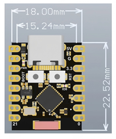 Placa de Desarrollo ESP32-C3 Super Mini, Módulo IoT WiFi Bluetooth RISC-V de un Solo Núcleo, Compatible con Arduino, Micropython, ESP-IDF
