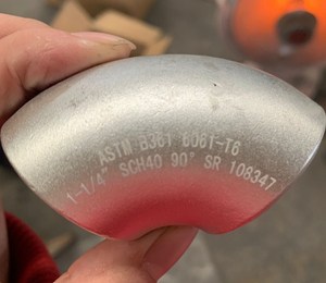 Coude en aluminium 6061 T6 soudé sans soudure à 90 degrés, forgé, normes ANSI/DIN/JIS/BS/<span class=keywords><strong>ISO</strong></span> - Product Image 4