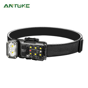 Lampe frontale multifonctionnelle TD-T52, 1200 mAh, rechargeable, LED, lampe torche portable pour l'extérieur, avec design rabattable - Product Image 2