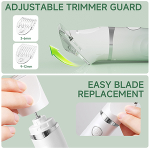 3-Trong-1 Phụ Nữ Của Tóc Remover Phụ Nữ Cơ Thể Tóc Cạo Râu Xách Tay Bikini Tông Đơ Có Thể Sạc Lại Máy Cạo Lông Không Dây Tóc Tông Đơ - Product Image 4