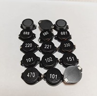 Inducteur de puissance SMD de type ouvert, bobine d'inductance 6.8uH 12.7mm*9.2mm*4.9mm, tolérance 5%, -40~+100°C, pour équipement de communication