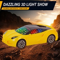 Voiture de course télécommandée abordable avec éclairage 3D, corps en plastique durable et système radio 27 MHz – Idéale comme cadeau de Noël