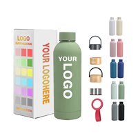 Meilleures ventes 500ml 750ml Tasse personnalisée isolée Bouteille d'eau de sport à double paroi en acier inoxydable