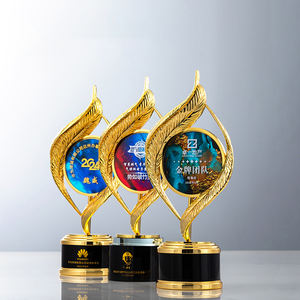 جوائز معدنية للنقش بتصميم جديد للغناء مع الطباعة الملونة الكريستالية - Product Image 5