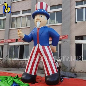 20FT bandiera USA mascotte gonfiabile <span class=keywords><strong>zio</strong></span> Sam figura palloncino decorazione Festival - Product Image 3