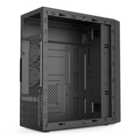 Boîtier PC de bureau de style moderne en promotion, format Mid-Tower, compatible MicroATX, avec fenêtre latérale