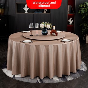 Mantel de PVC impermeable de gama alta de lujo azul Diseño moderno de tocadiscos para uso en hoteles y restaurantes de bodas al aire libre - Product Image 5