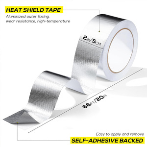 <span class=keywords><strong>Ruban</strong></span> en fibre de verre enduit de feuille d'aluminium résistant à la chaleur, imperméable, ignifuge, <span class=keywords><strong>haute</strong></span> <span class=keywords><strong>température</strong></span>, pour CVC - Product Image 2