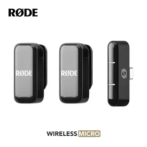 Pour microphone <span class=keywords><strong>RODE</strong></span> Ultra-compact pour les créateurs de smartphones Microphone sans fil GainAssist <span class=keywords><strong>USB</strong></span>-C/Lightning avec étui de charge - Product Image 1