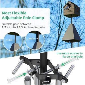 <span class=keywords><strong>Mangeoire</strong></span> à oiseaux en plastique robuste anti-escalade et anti-écureuil avec design oscillant et à large rebord pour jardin et cour arrière - En stock - Product Image 5