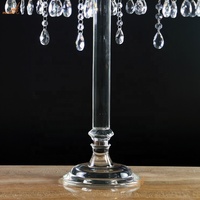 Chandelier en cristal à 5 bras et centre de table de lustre pour les mariages de Noël et de Pâques Décorations de Noël en verre
