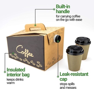 Nhà Cung Cấp Trung Quốc Giá Rẻ Sinh Thái Thân Thiện Tông Đồ Uống Tàu Sân Bay Container Để Đi Hộp Cà Phê Dùng Một Lần 96 Oz Cà Phê Dispenser - Product Image 6