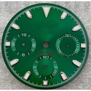 Esfera de Reloj Cronógrafo Multifunción Luminosa Verde de 29.5mm, Piezas Modificadas para Movimiento de Cuarzo VK63 - Product Image 4